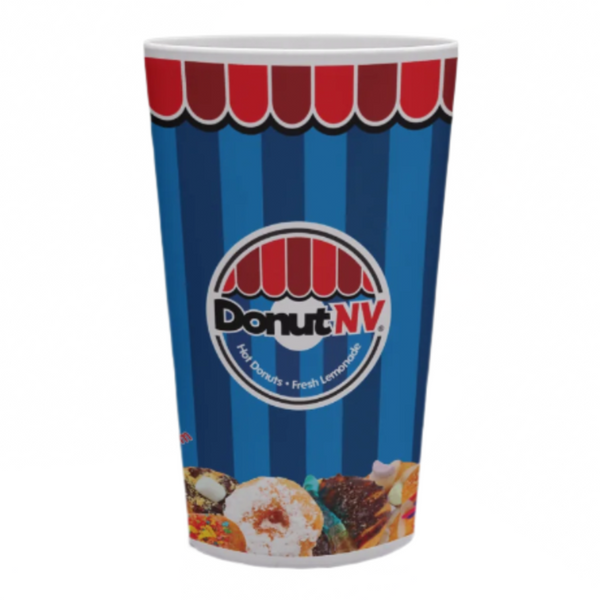 16oz DonutNV Paper Cups with Lids (1000/case)
